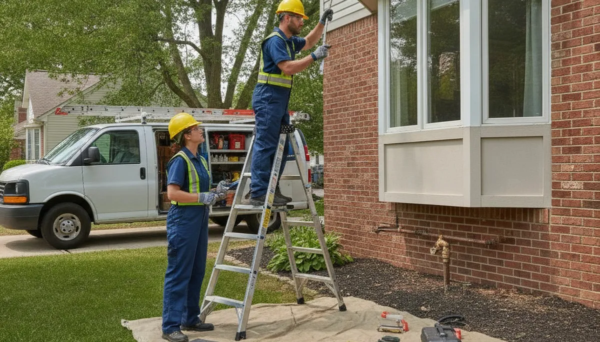 Naperville, IL plumbing repair service truck for emergency leak and pipe repair jobs